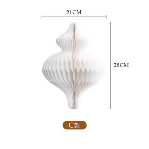 流珠吊墜 │ 風琴牛皮紙折疊家具 | ihpaper(一套兩件)