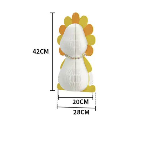 獅子擺件 │ 風琴牛皮紙折疊家具 | ihpaper