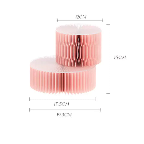 軸心微展台 │ 風琴牛皮紙折疊家具 | ihpaper(一套兩件)