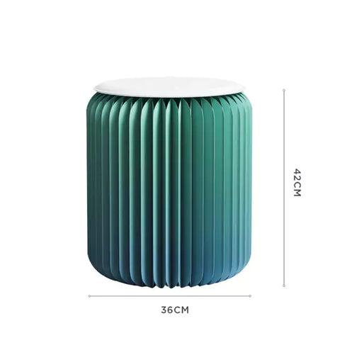 褶疊漸變櫈 │ 風琴牛皮紙折疊家具 | ihpaper(一套兩件)