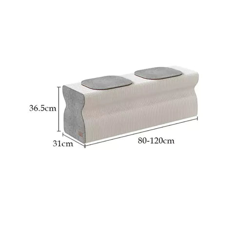 褶疊吐司長櫈 │ 風琴牛皮紙折疊家具 | ihpaper(一套兩件)