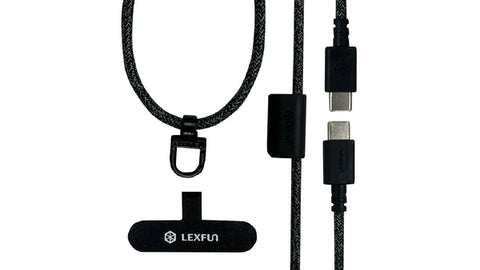 可調式充電線手機背帶 |台灣 LEXFUN Power Sling