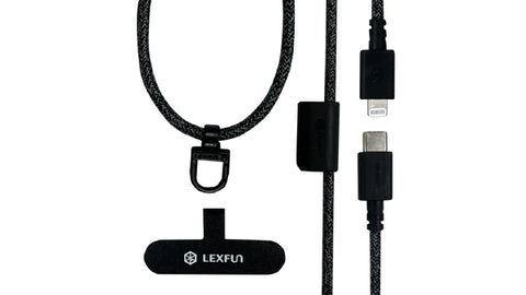可調式充電線手機背帶 |台灣 LEXFUN Power Sling