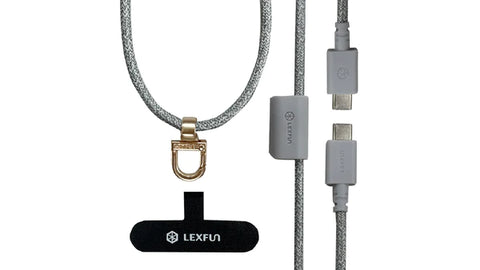 可調式充電線手機背帶 |台灣 LEXFUN Power Sling