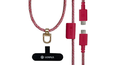 可調式充電線手機背帶 |台灣 LEXFUN Power Sling