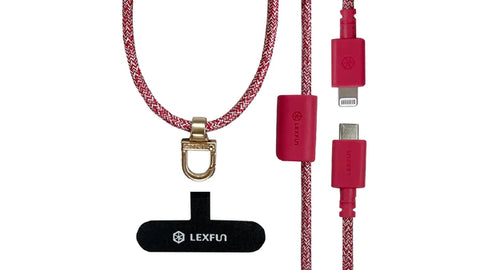 可調式充電線手機背帶 |台灣 LEXFUN Power Sling