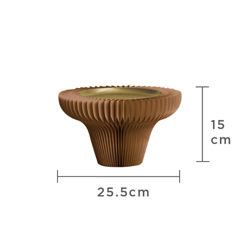 風琴高腳托盤展台 │ 風琴牛皮紙折疊家具 | ihpaper(一套兩件)