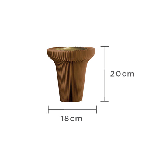 風琴高腳托盤展台 │ 風琴牛皮紙折疊家具 | ihpaper(一套兩件)
