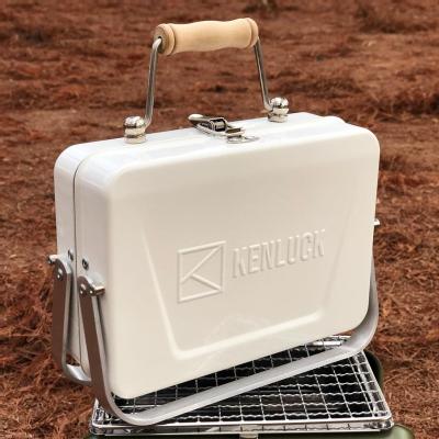 【港澳總代理】迷你攜帶型烤肉架 | KENLUCK Mini Grill(啞光白) - Design Chicken