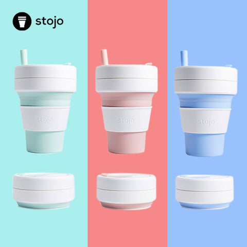 可壓縮口袋杯│美國STOJO pocket cup - Design Chicken