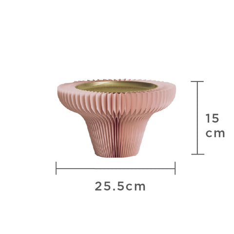 風琴高腳托盤展台 │ 風琴牛皮紙折疊家具 | ihpaper(一套兩件)