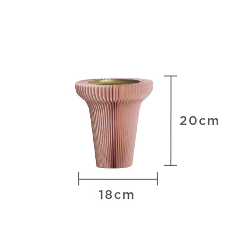 風琴高腳托盤展台 │ 風琴牛皮紙折疊家具 | ihpaper(一套兩件)