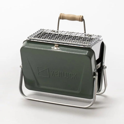 【港澳總代理】迷你攜帶型烤肉架 | KENLUCK Mini Grill(錘紋綠) - Design Chicken
