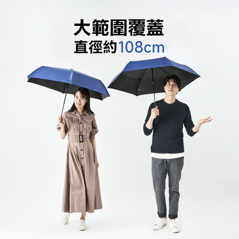 108cm全遮光加大極輕自動傘 | 日本 Amvel VERYKAL LARGE Flat - Design Chicken創意購物平台