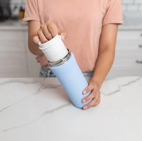 首款2合1瓷器保溫瓶 | 新加坡 SWANZ 芯動彈跳杯 Plus - Design Chicken