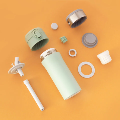 首款2合1瓷器保溫瓶 | 新加坡 SWANZ 芯動彈跳杯 Plus - Design Chicken