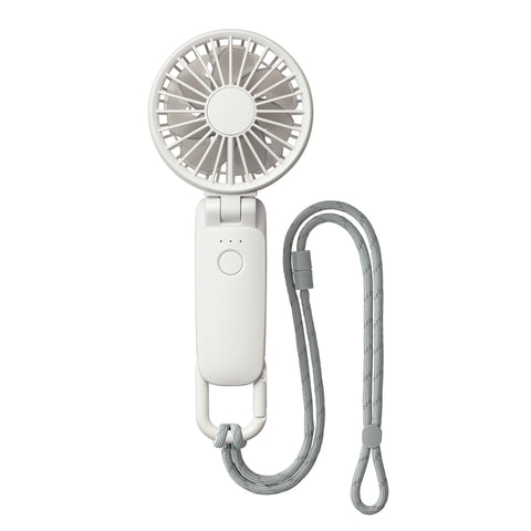 2025最新款！日本勾掛式雙扇葉摺疊手提風扇│Rhythm Silky Wind Mobile 3.2 - Design Chicken創意購物平台