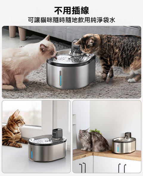 4L 無線貓咪飲水機 | ONEISALL PTM-643 - Design Chicken創意購物平台