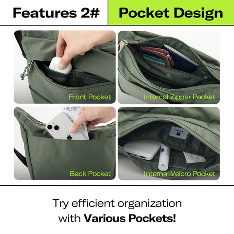 【預購】Branden 防盜旅行斜揹袋│ Safe Cross Body Bag - Design Chicken創意購物平台