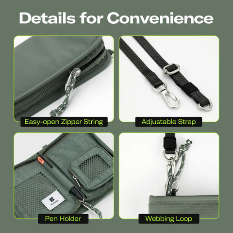 【預購】Branden 斜孭防盜銀包│Safe Wallet Bag - Design Chicken創意購物平台