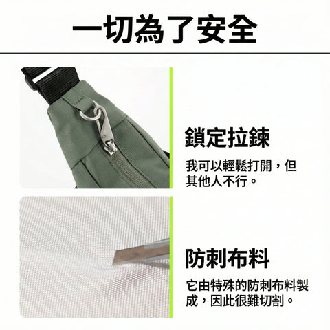 Branden 防盜旅行斜揹袋│ Safe Cross Body Bag