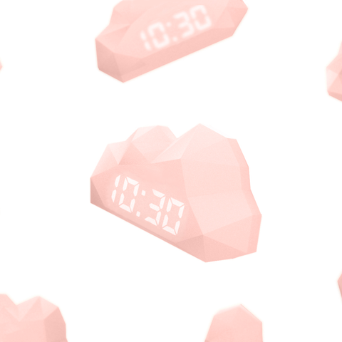 雲朵造型LED電子鐘 | 法國 MOB Mini Cloudy Clock - Design Chicken