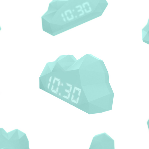 雲朵造型LED電子鐘 | 法國 MOB Mini Cloudy Clock - Design Chicken