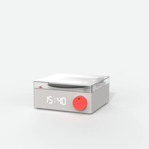 唱片機造型揚聲器 | 法國 MOB Speaker & Clock VS-80 - Design Chicken