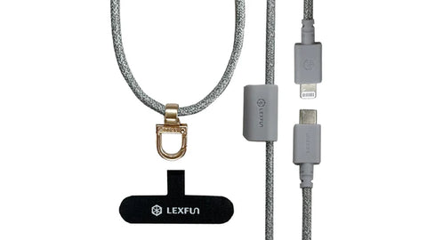 可調式充電線手機背帶 |台灣  LEXFUN Power Sling
