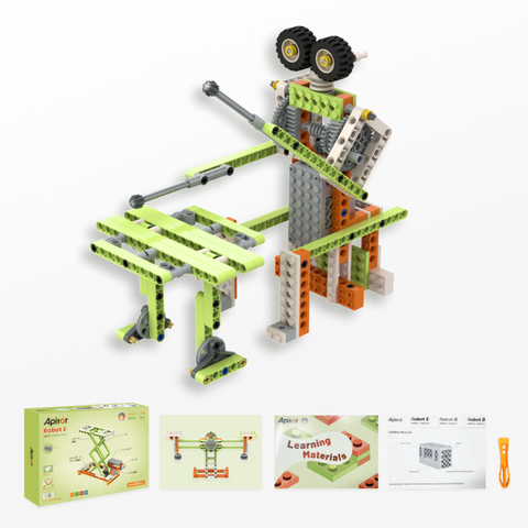 STEM編程14種機械工程機械人  | Apitor Robot-E - Design Chicken創意購物平台