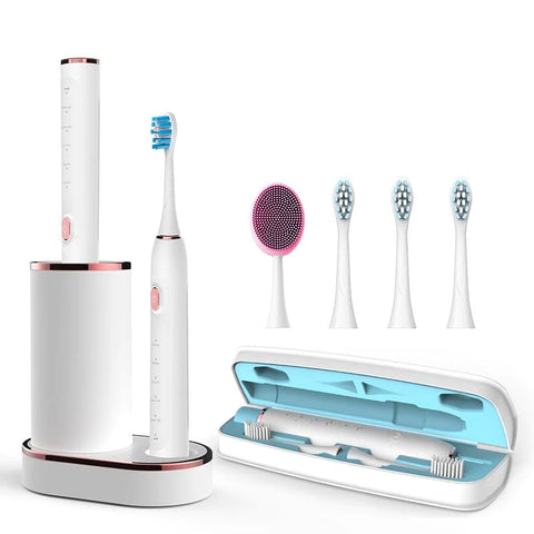電動美白牙刷＋音波震動潔膚儀 | Cemiro 淨淨刷