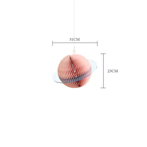 星球吊墜 │ 風琴牛皮紙折疊家具 | ihpaper（一套3件） - Design Chicken創意購物平台