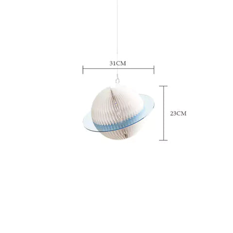 星球吊墜 │ 風琴牛皮紙折疊家具 | ihpaper（一套3件） - Design Chicken創意購物平台