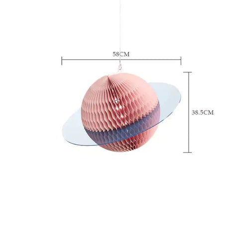 星球吊墜 │ 風琴牛皮紙折疊家具 | ihpaper（一套3件） - Design Chicken創意購物平台