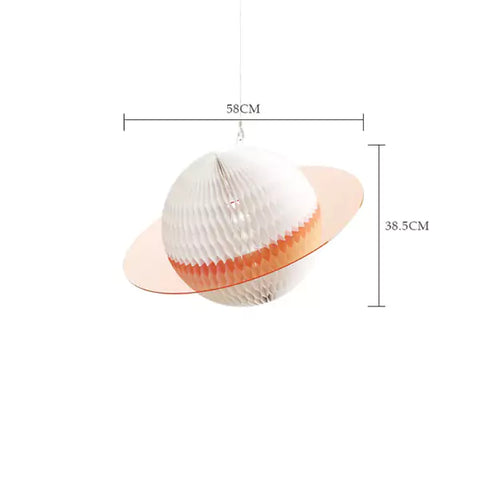 星球吊墜 │ 風琴牛皮紙折疊家具 | ihpaper（一套3件） - Design Chicken創意購物平台