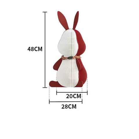 兔子擺件 │ 風琴牛皮紙折疊家具 | ihpaper - Design Chicken創意購物平台