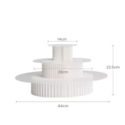 分層中島展示架 │ 風琴牛皮紙折疊家具