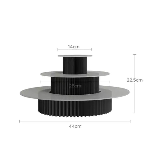 分層中島展示架 │ 風琴牛皮紙折疊家具