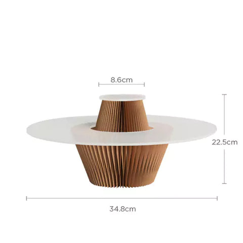 分層中島展示架 │ 風琴牛皮紙折疊家具