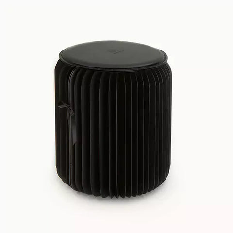 可摺疊小圓櫈 │ 風琴牛皮紙折疊家具 | ihpaper - Design Chicken創意購物平台