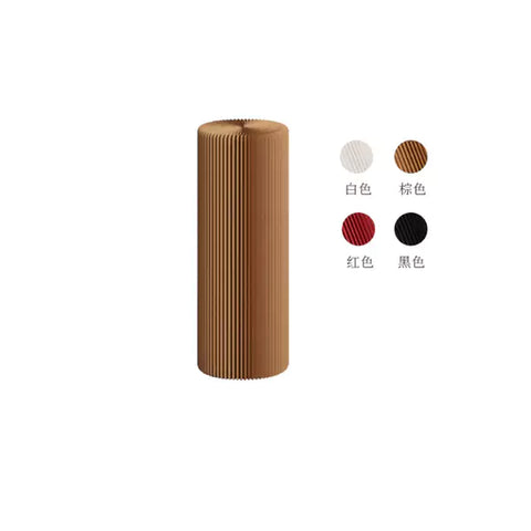 圓柱展台 │ 風琴牛皮紙折疊家具 | ihpaper（一套兩件） - Design Chicken創意購物平台