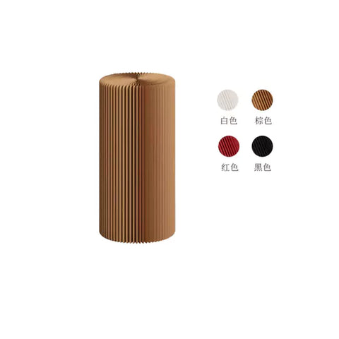 圓柱展台 │ 風琴牛皮紙折疊家具 | ihpaper（一套兩件） - Design Chicken創意購物平台