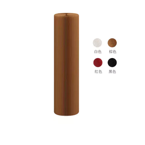 圓柱展台 │ 風琴牛皮紙折疊家具 | ihpaper（一套兩件） - Design Chicken創意購物平台