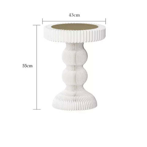 圓舞曲邊几 │ 風琴牛皮紙折疊家具 | ihpaper（一套兩件） - Design Chicken創意購物平台