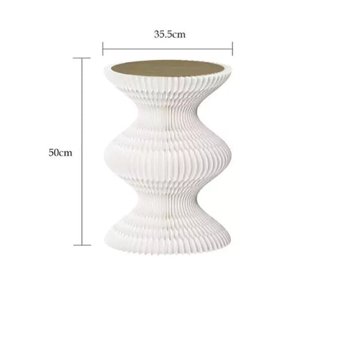 圓舞曲邊几 │ 風琴牛皮紙折疊家具 | ihpaper（一套兩件） - Design Chicken創意購物平台