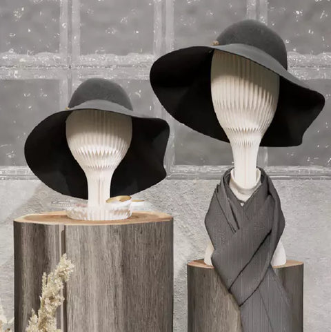 摺疊花苞帽架 │ 風琴牛皮紙折疊家具 | ihpaper（一套兩件） - Design Chicken創意購物平台