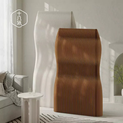 摺疊輕曲紙牆 │ 風琴牛皮紙折疊家具 | ihpaper - Design Chicken創意購物平台