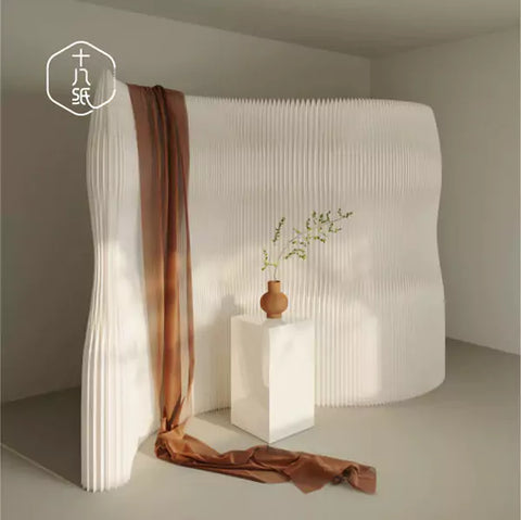 摺疊輕曲紙牆 │ 風琴牛皮紙折疊家具 | ihpaper - Design Chicken創意購物平台