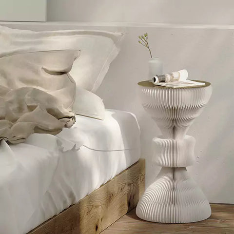 暮鼓邊几 │ 風琴牛皮紙折疊家具 | ihpaper（一套兩件） - Design Chicken創意購物平台