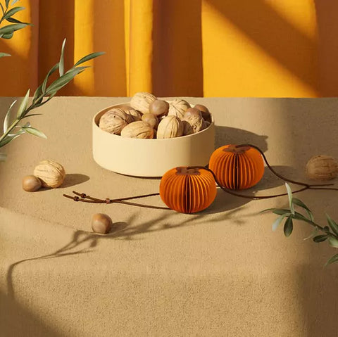 柿子吊飾 │ 風琴牛皮紙折疊家具 | ihpaper（一套兩件） - Design Chicken創意購物平台